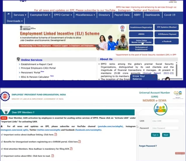 Epfo Member Login